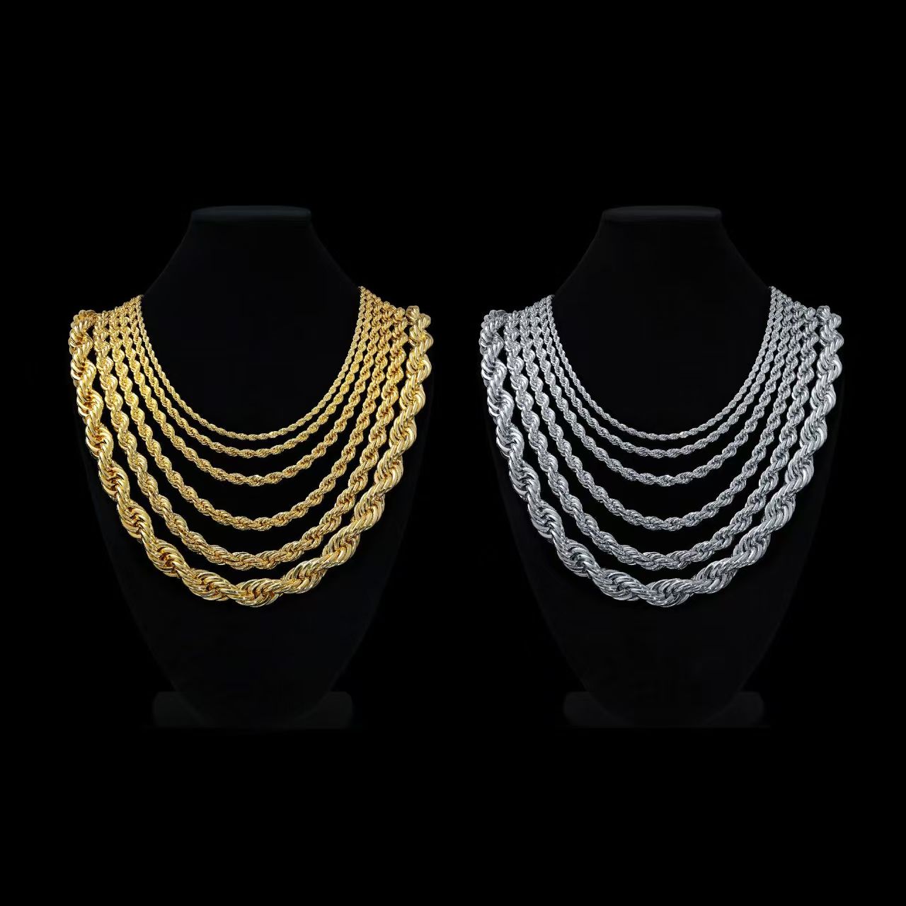 Stainless Steel Silver Color Twisted Rope Chain Necklace ChokerFor Men Women Daily Jewelry Birthday Valentine's Gift necklace