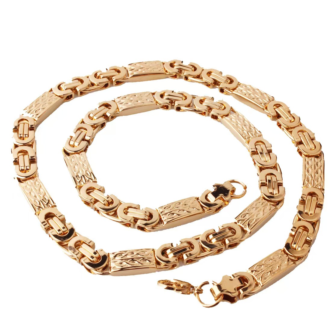[Copy]Men’s Gold Cuban Link Chain Necklace – Luxury Miami Curb Chain with Secure Clasp Hip Hop Jewelry