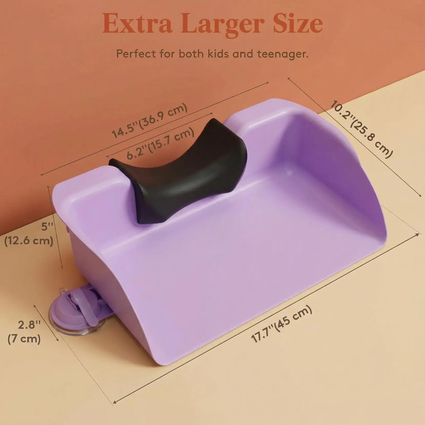 Portable Shampoo Basin & Bowl for Elderly, Kids & Pregnant Women - Hair Washing Station with Ergonomic Neck Support - Comfortable Home Salon Experience, Tear Free Hair Wash at Home #SummerVibes