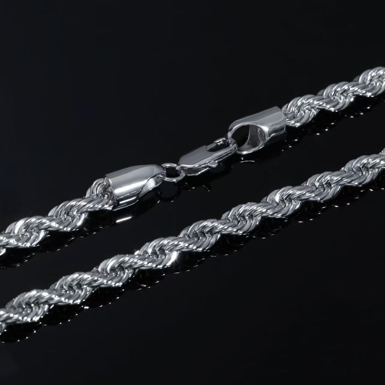Stainless Steel Silver Color Twisted Rope Chain Necklace ChokerFor Men Women Daily Jewelry Birthday Valentine's Gift necklace
