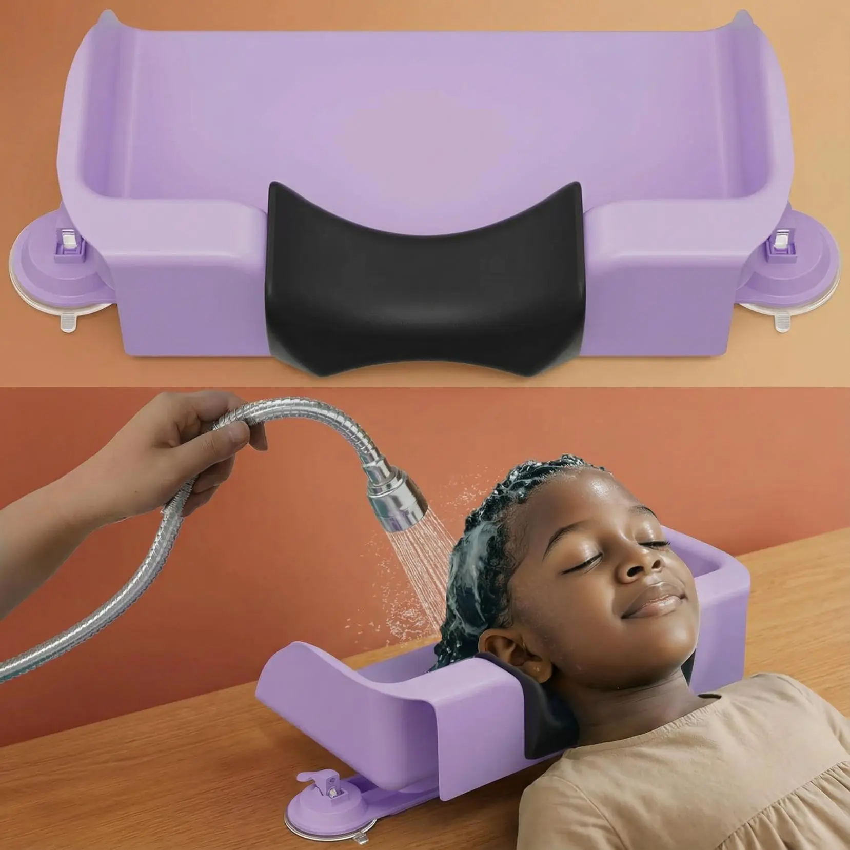 Portable Shampoo Basin & Bowl for Elderly, Kids & Pregnant Women - Hair Washing Station with Ergonomic Neck Support - Comfortable Home Salon Experience, Tear Free Hair Wash at Home #SummerVibes