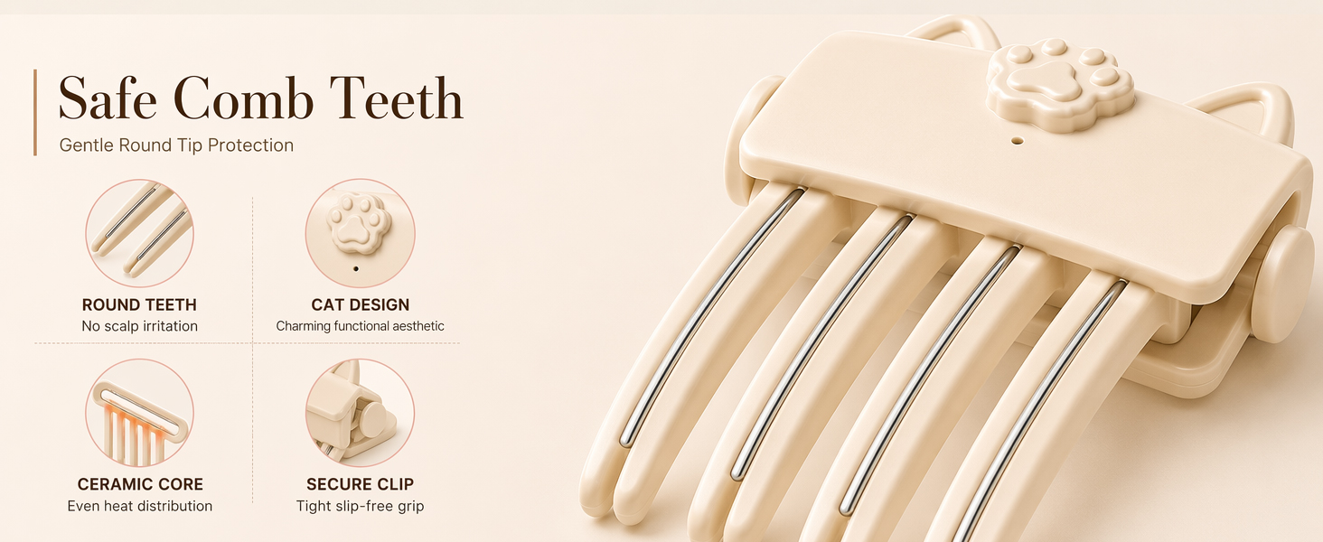 Temperature Control Hair Volume Tool for Fine &amp;amp; Thick Hair, Portable Styling Clip