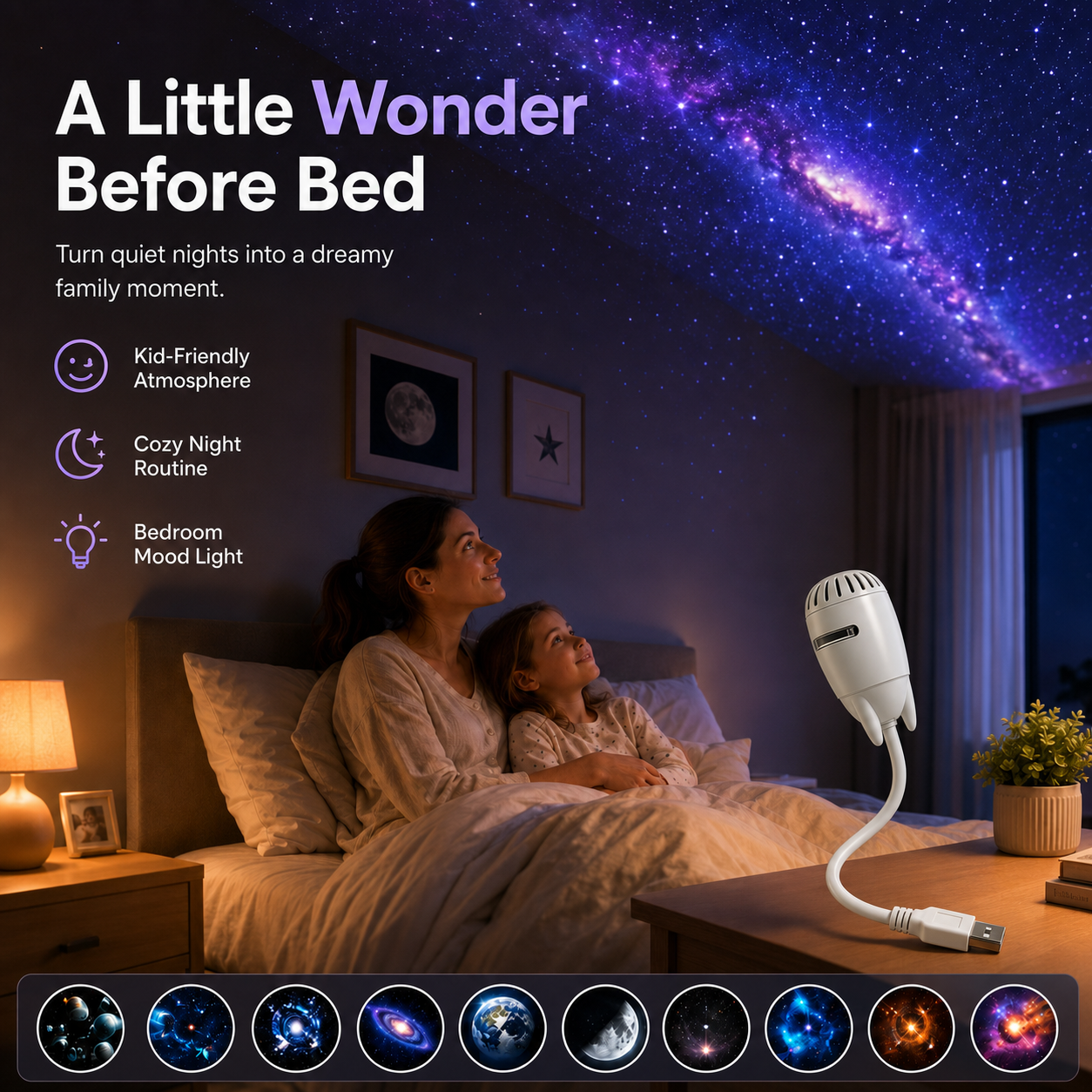 BUY 3 GET 1 FREE 🌊Plug-and-Play HD Star Projecto