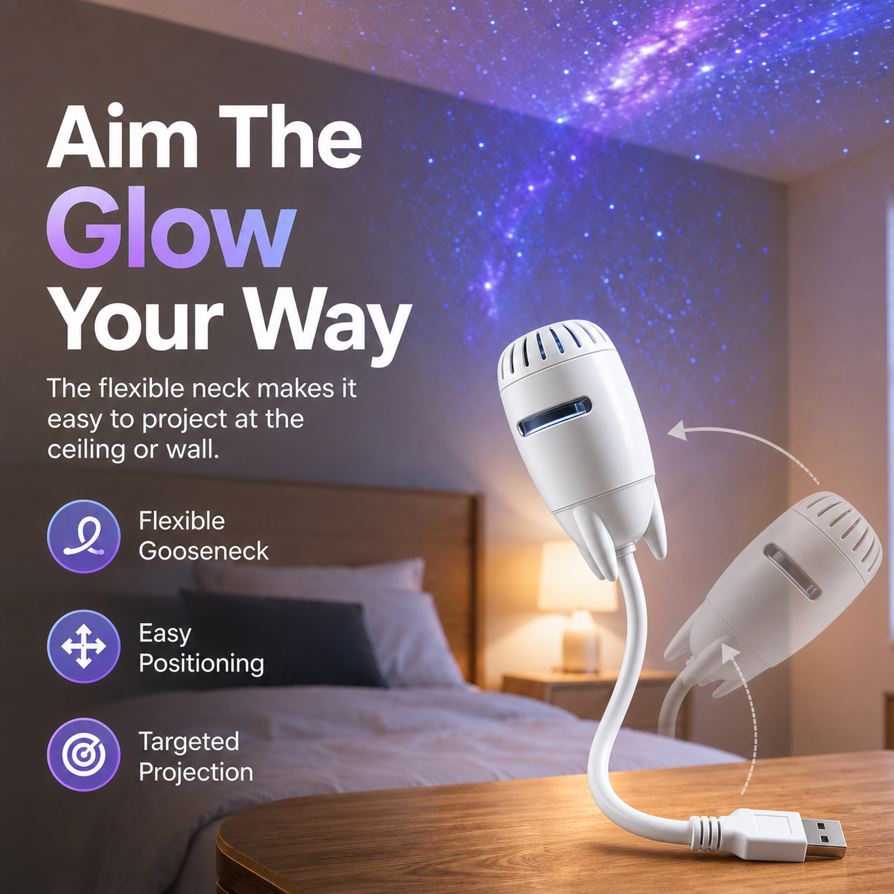 BUY 3 GET 1 FREE 🌊Plug-and-Play HD Star Projecto