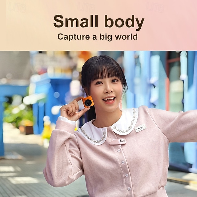 64MP Mini Keychain Digital Camera | 16X Zoom Palm-Sized Travel Camera for Landscape Photography