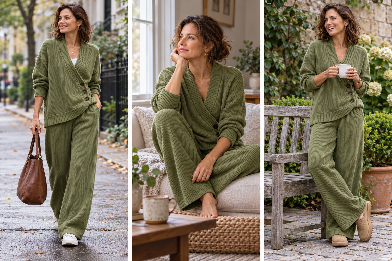 A little movement · a relaxed outfit for an ordinary day.