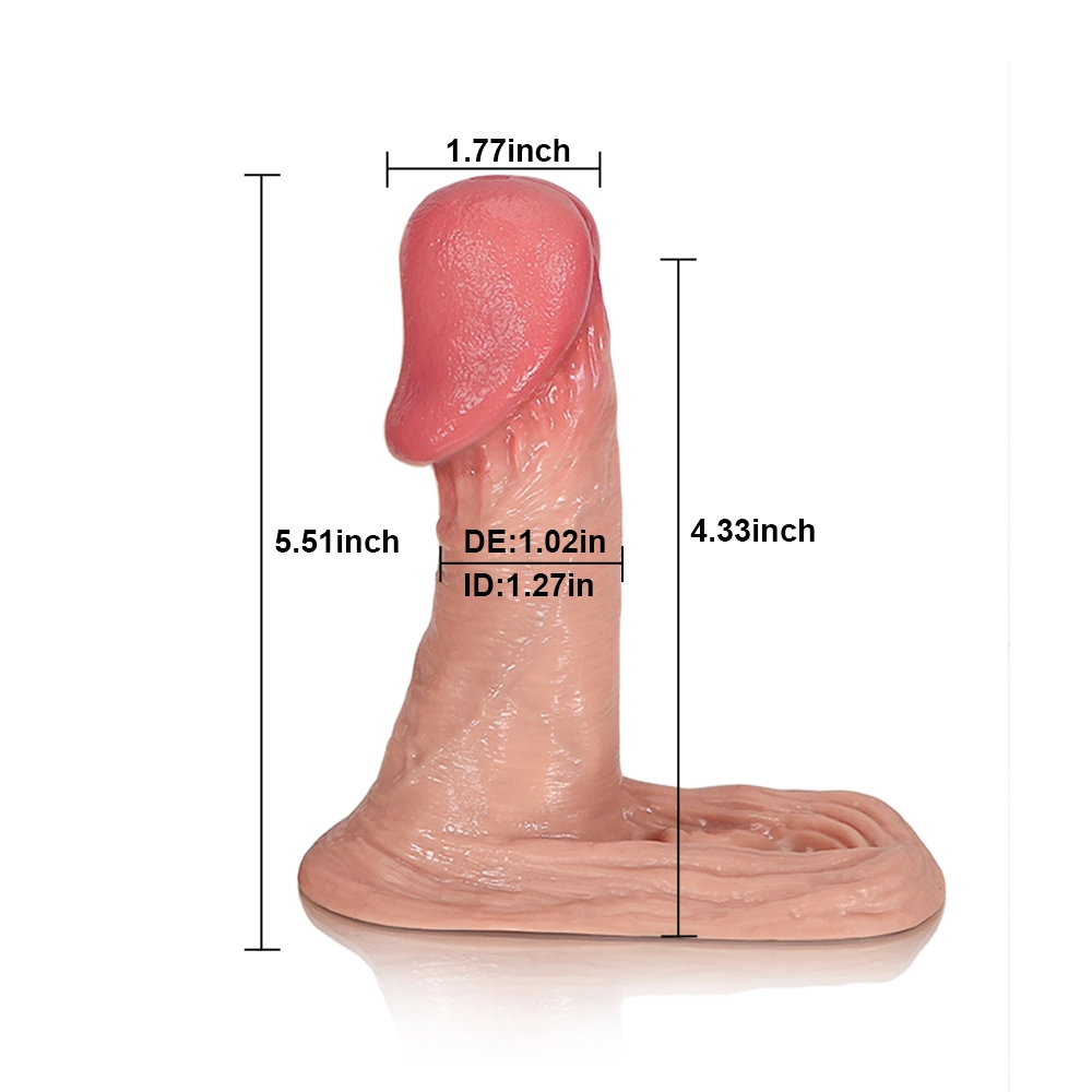 Cvi 7.2 x 1.7-inch Realistic Silicone Penis Extension Sleeve (Large Glans)