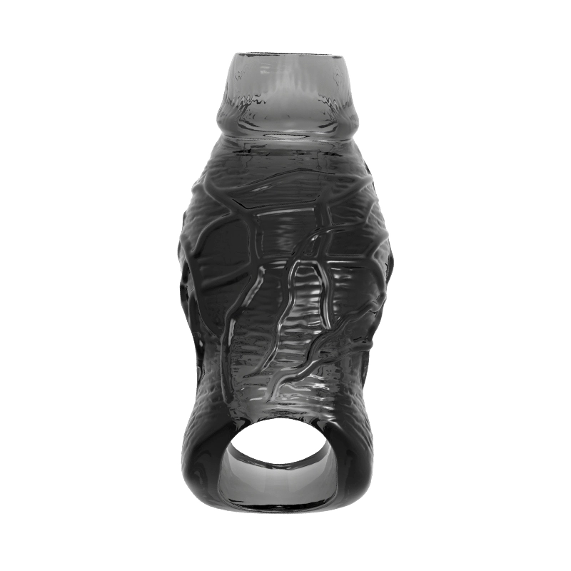 5.62" x 2.55" Transparent Penis Sleeve with Exposed Glans (Thickening)