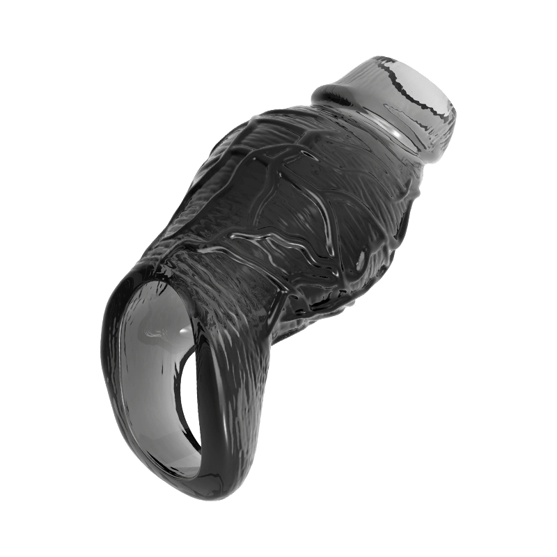 5.62" x 2.55" Transparent Penis Sleeve with Exposed Glans (Thickening)