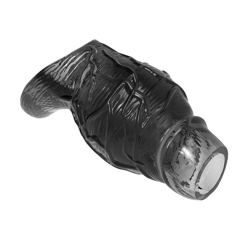 5.62" x 2.55" Transparent Penis Sleeve with Exposed Glans (Thickening)