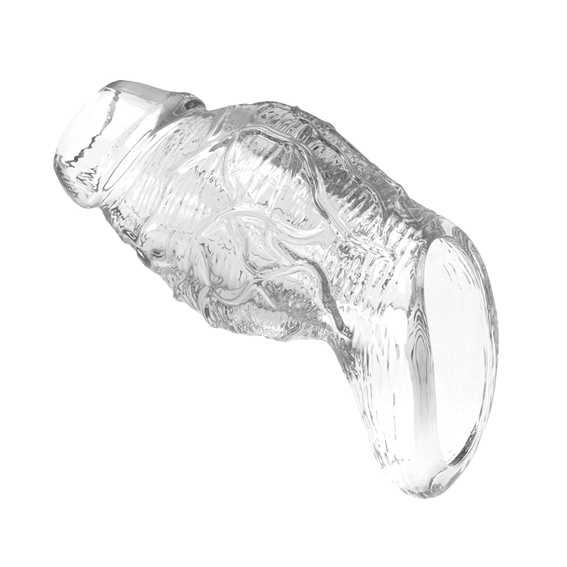 5.62" x 2.55" Transparent Penis Sleeve with Exposed Glans (Thickening)