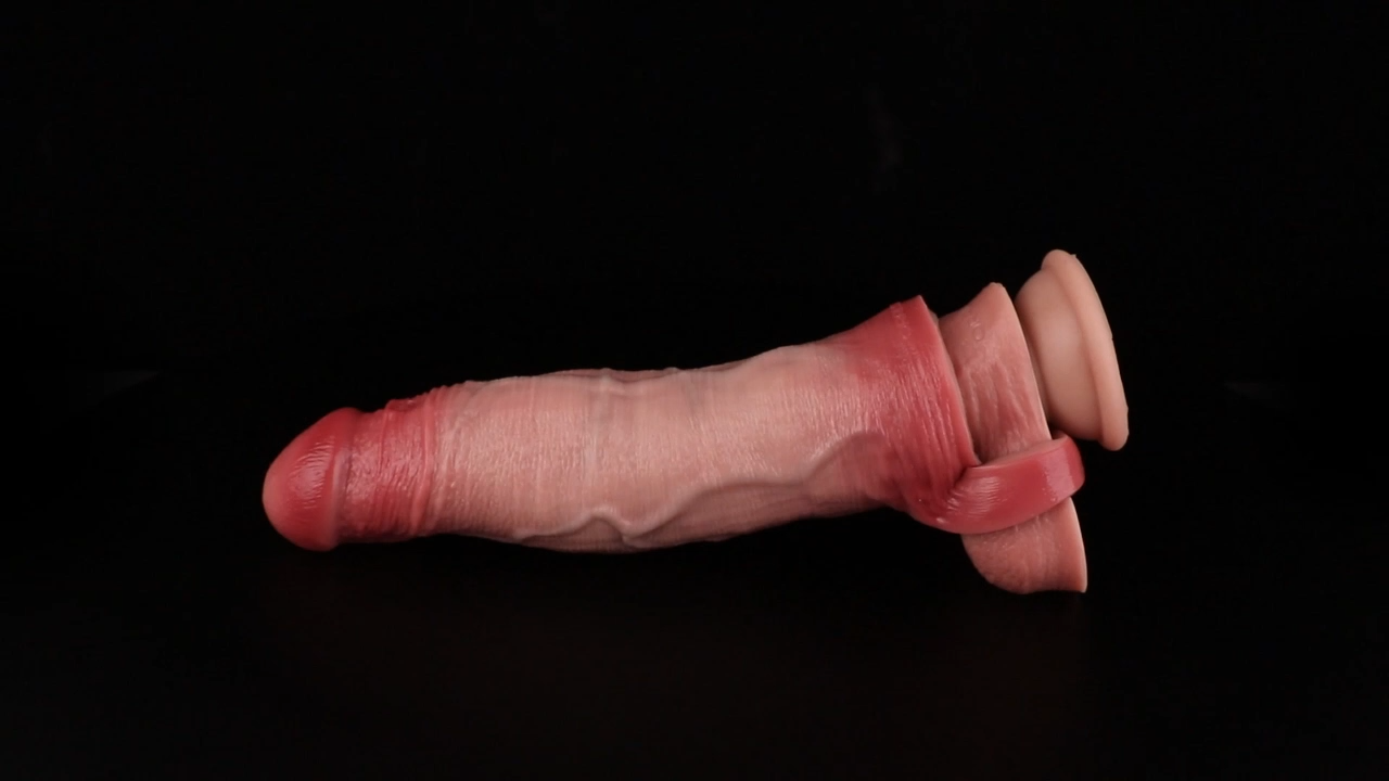 8.11 × 1.77-Inch Realistic Vibrating Cock Sleeve with Remote Control