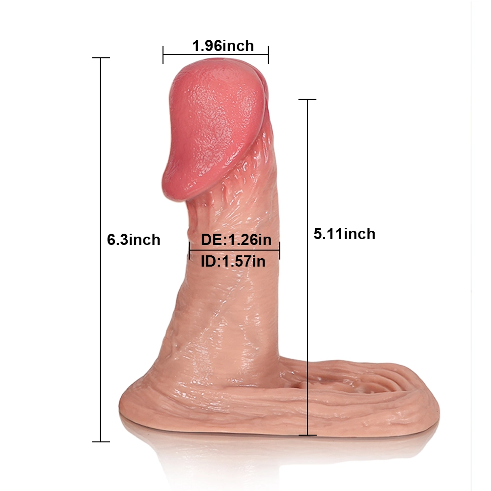 Cvi 7.2 x 1.7-inch Realistic Silicone Penis Extension Sleeve (Large Glans)