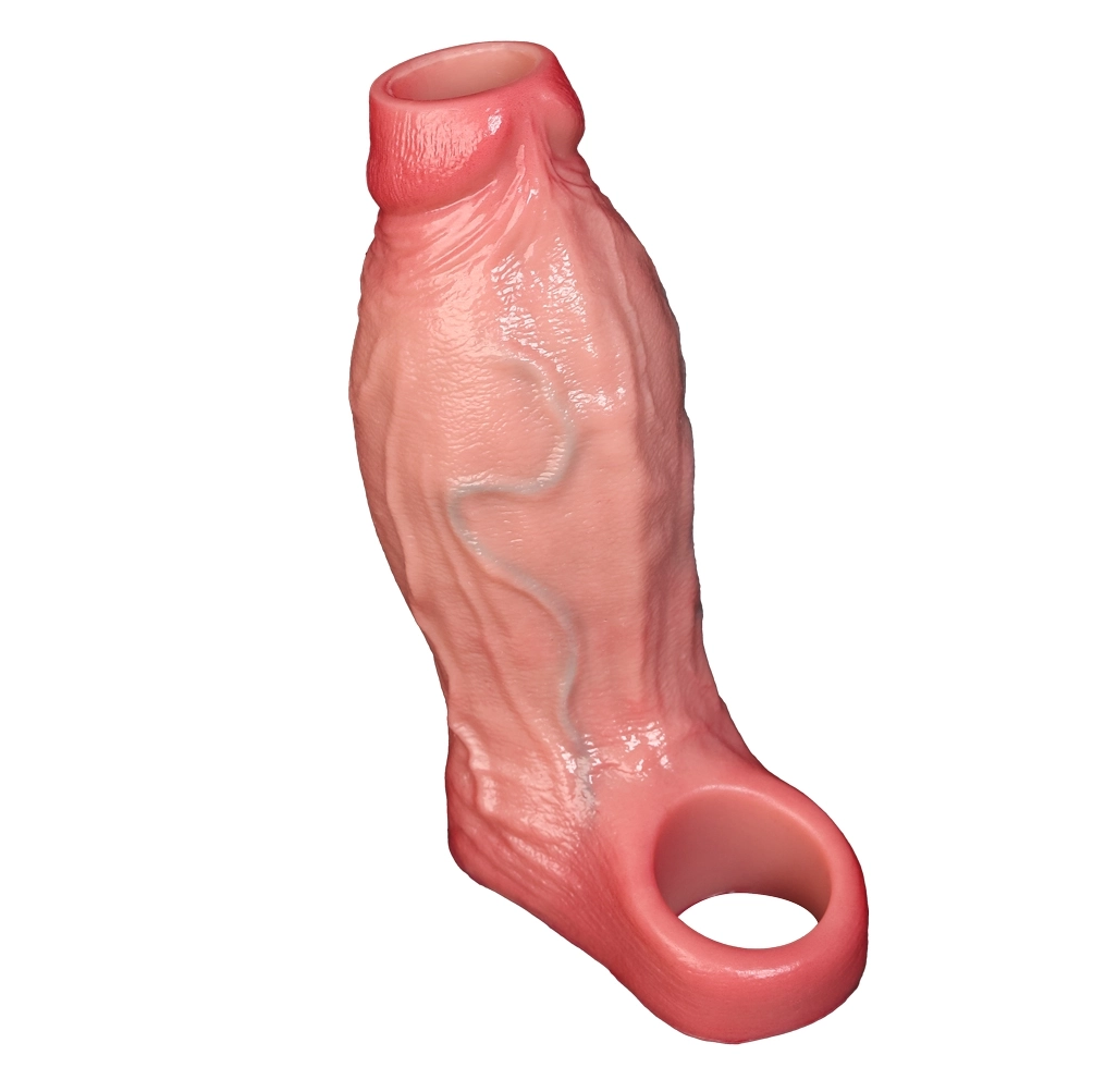 Ari 6 x 1.57 inch Open-Type Realistic Penis Enlargement Sheath