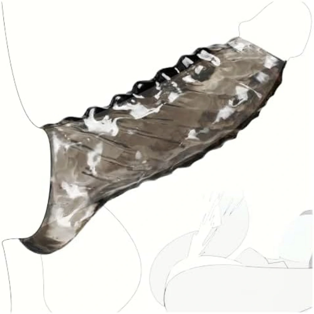 5 x 1.93-inch Soft, Thickening Penis Sleeve with Exposed Glans