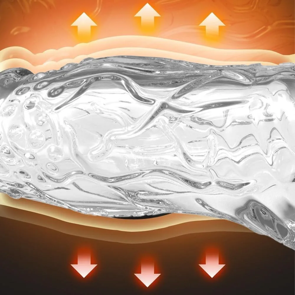 4.53 x 1.18-inch Transparent Cock Sleeve for Glans Thickening and Enlargement