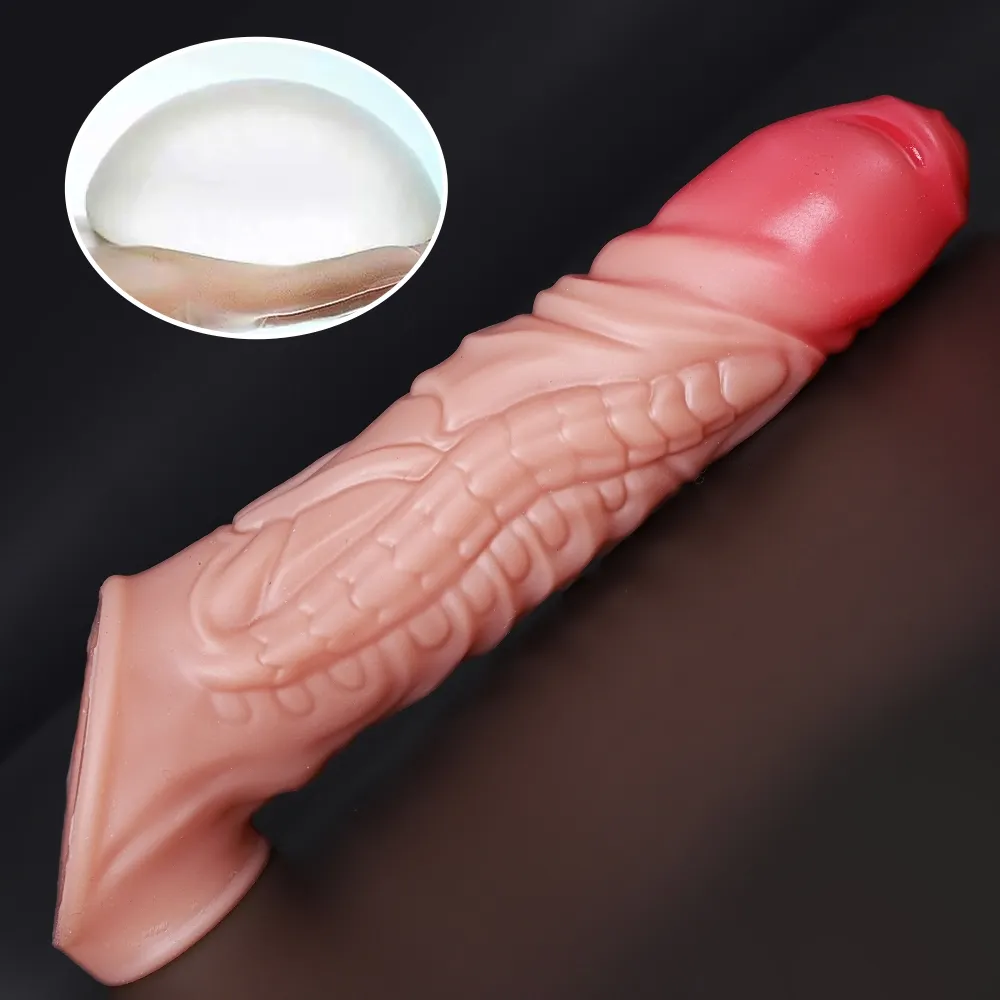 8.66 x 1.88 inch Fantasy Dragon Penis Extension Sleeve
