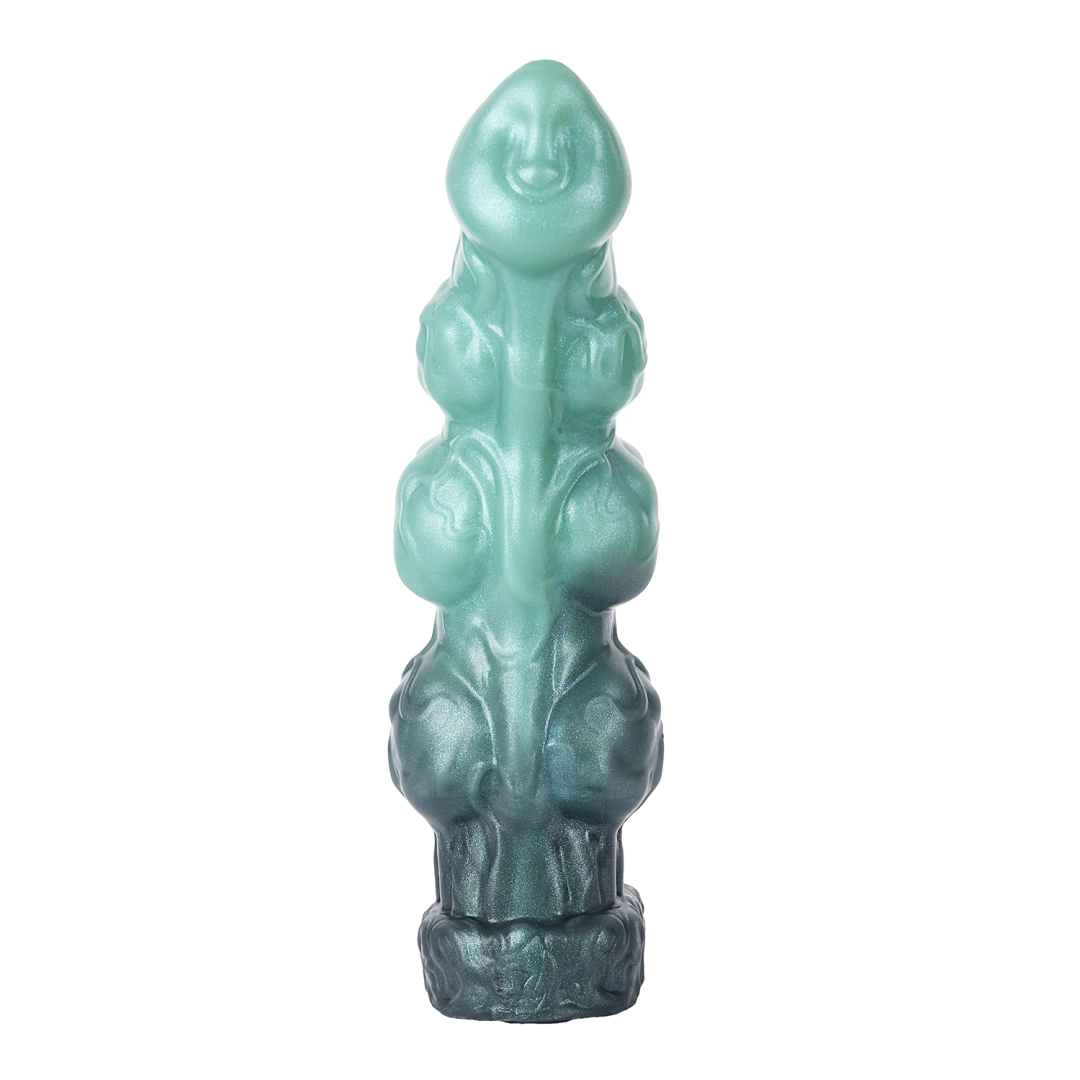 Rqi 8.85 x 2.28-inch Triple-Testicle Fantasy Penis Sleeve