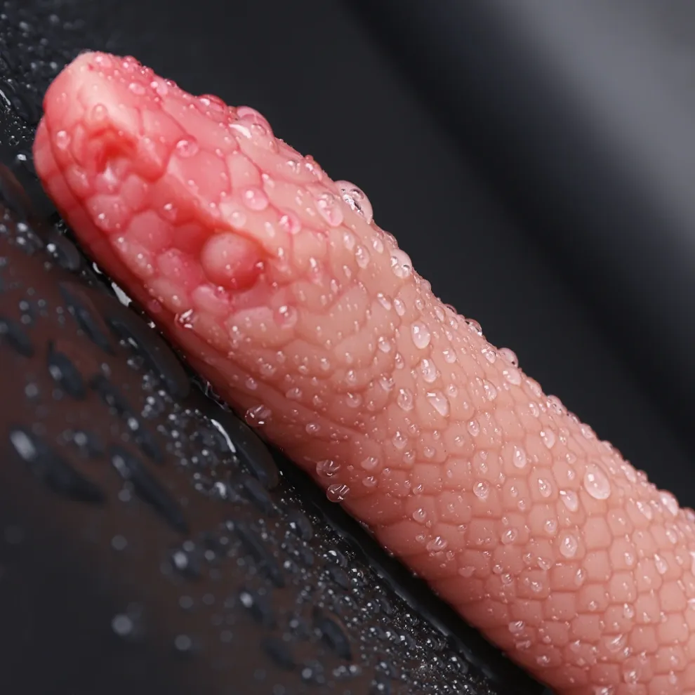 8.46 x 1.69-Inch Silicone Snake-Shaped Penis Sleeve Extender