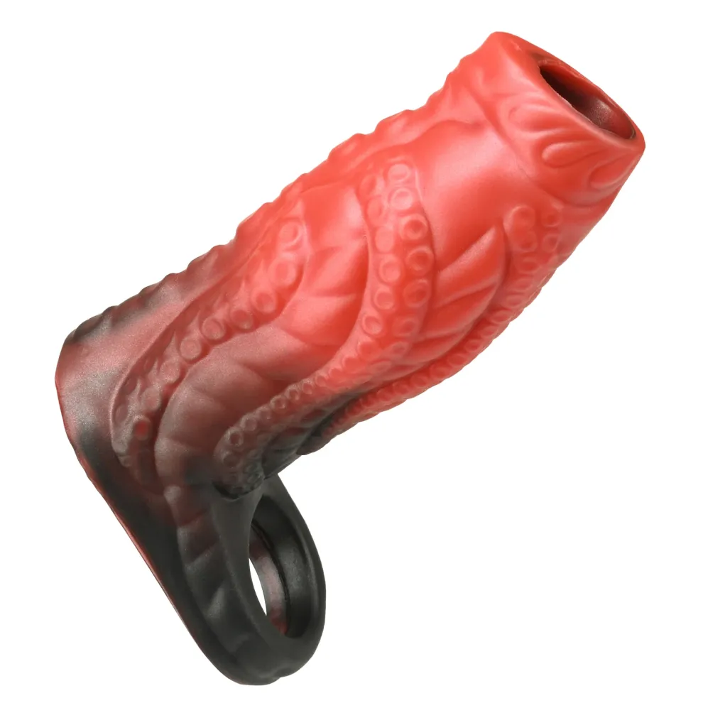 Moben 4.6" x 1.8" Fantasy Open-Ended Penis Thickening Sleeve (with Ejaculation Function)