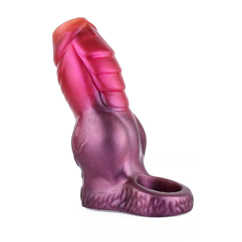 Monster 3.62" x 1.54" Fantasy Dog-Cock Penis Enlargement Sleeve (3 Sizes Available)