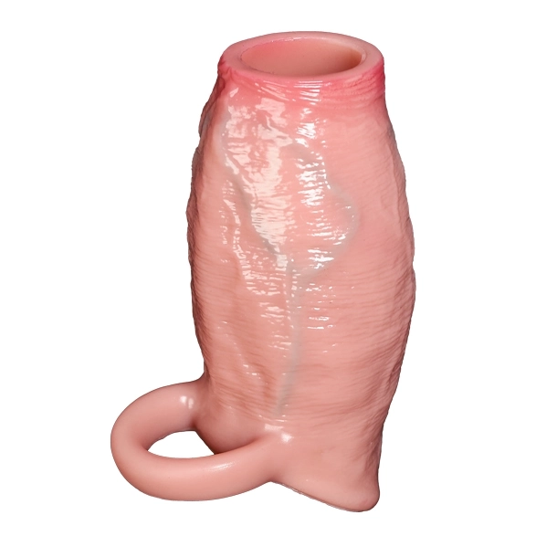Ding 4.5 x 2.16 Realistic Open-Tip Penis Thickening Sleeve