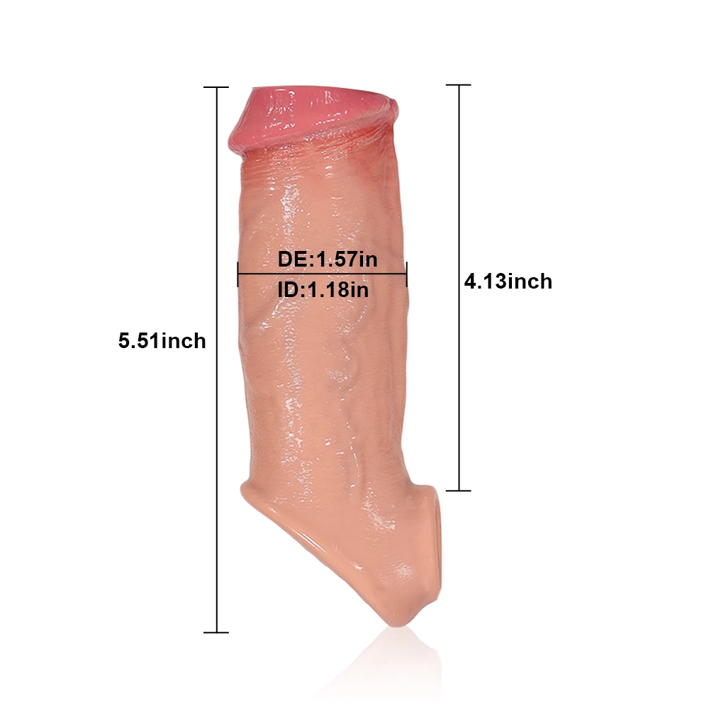 Logan 6.69" x 1.77" Semi-Open Realistic Thickening Sleeve