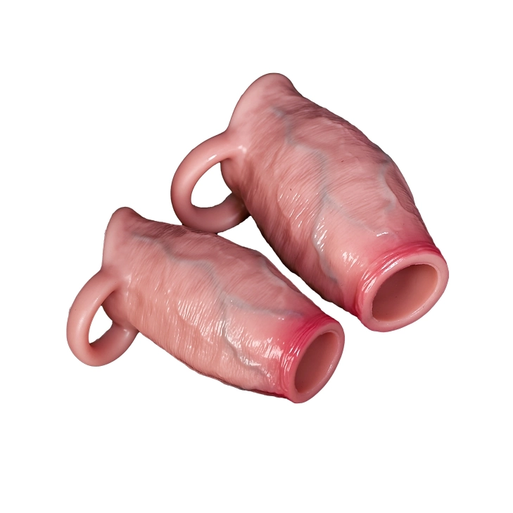 Ding 4.5 x 2.16 Realistic Open-Tip Penis Thickening Sleeve