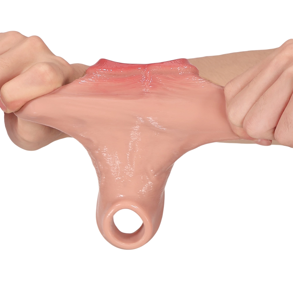 Logan 6.69" x 1.77" Semi-Open Realistic Thickening Sleeve