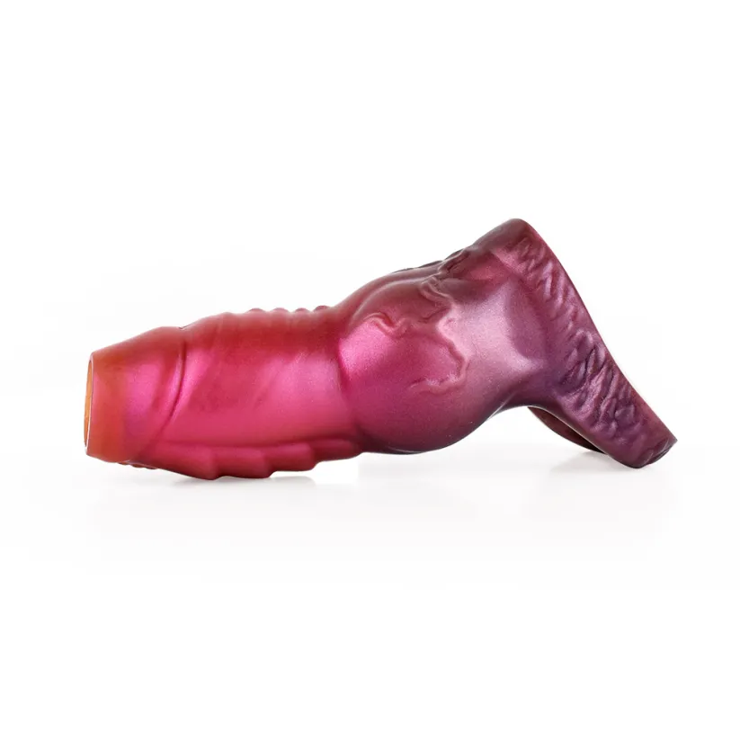 Monster 3.62" x 1.54" Fantasy Dog-Cock Penis Enlargement Sleeve (3 Sizes Available)