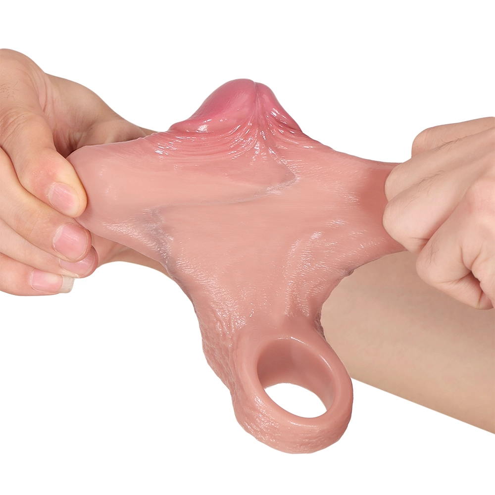 Levi 6.29" x 1.81" Realistic Penis Thickening and Lengthening Sleeve