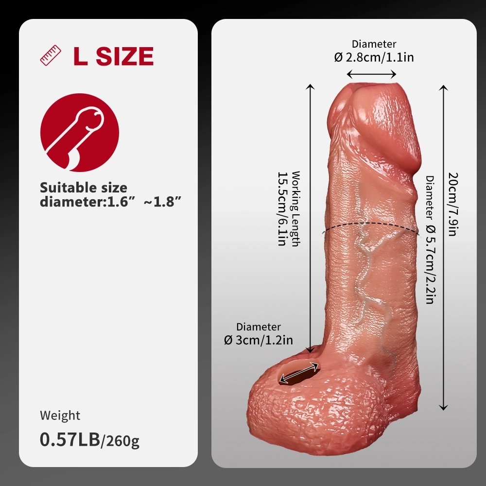 Anx 7.9 x 2.17 Extra-Large Open-Ended Penis Thickening Sleeve
