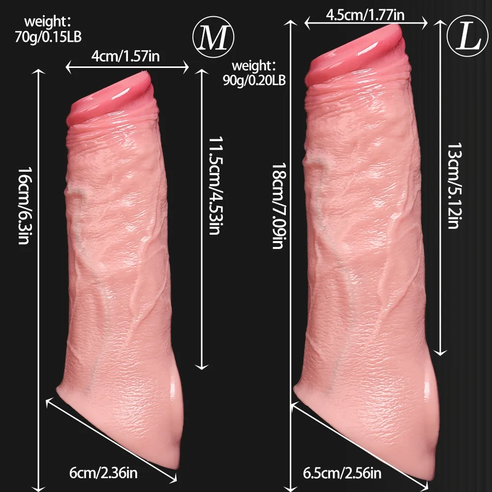 Rix 7.09 x 1.77-inch Open-Ended Realistic Penis Enlargement Sleeve