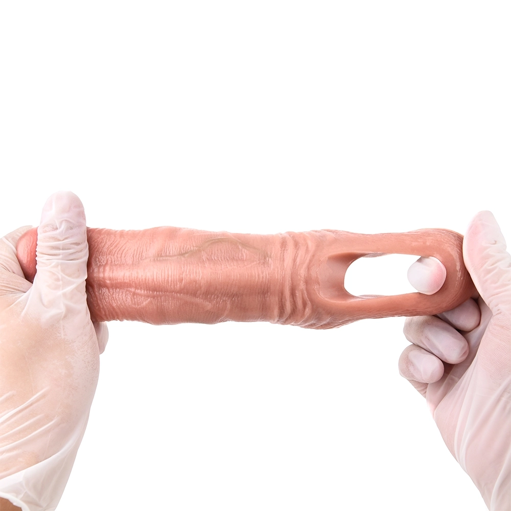 Mak 4.37 x 1.61 Inches – Thickened Penis Enlargement Sleeve with Glans Opening (Flesh Tone)