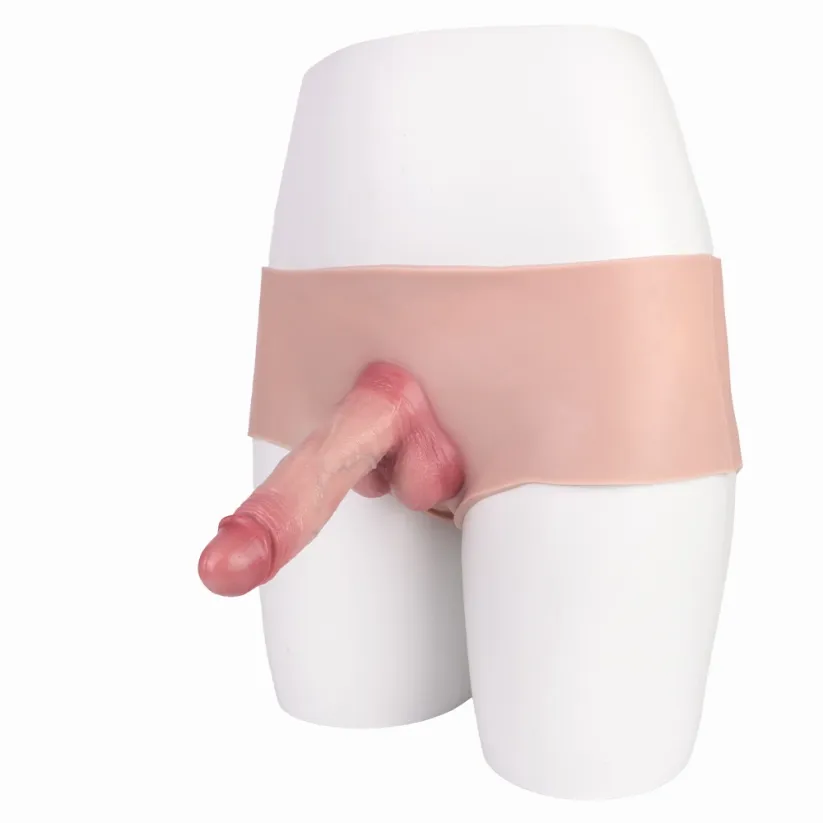 Qier 6.8 x 1.6-inch Four-Corner Wearable Penis Extension Sleeve (Unisex)