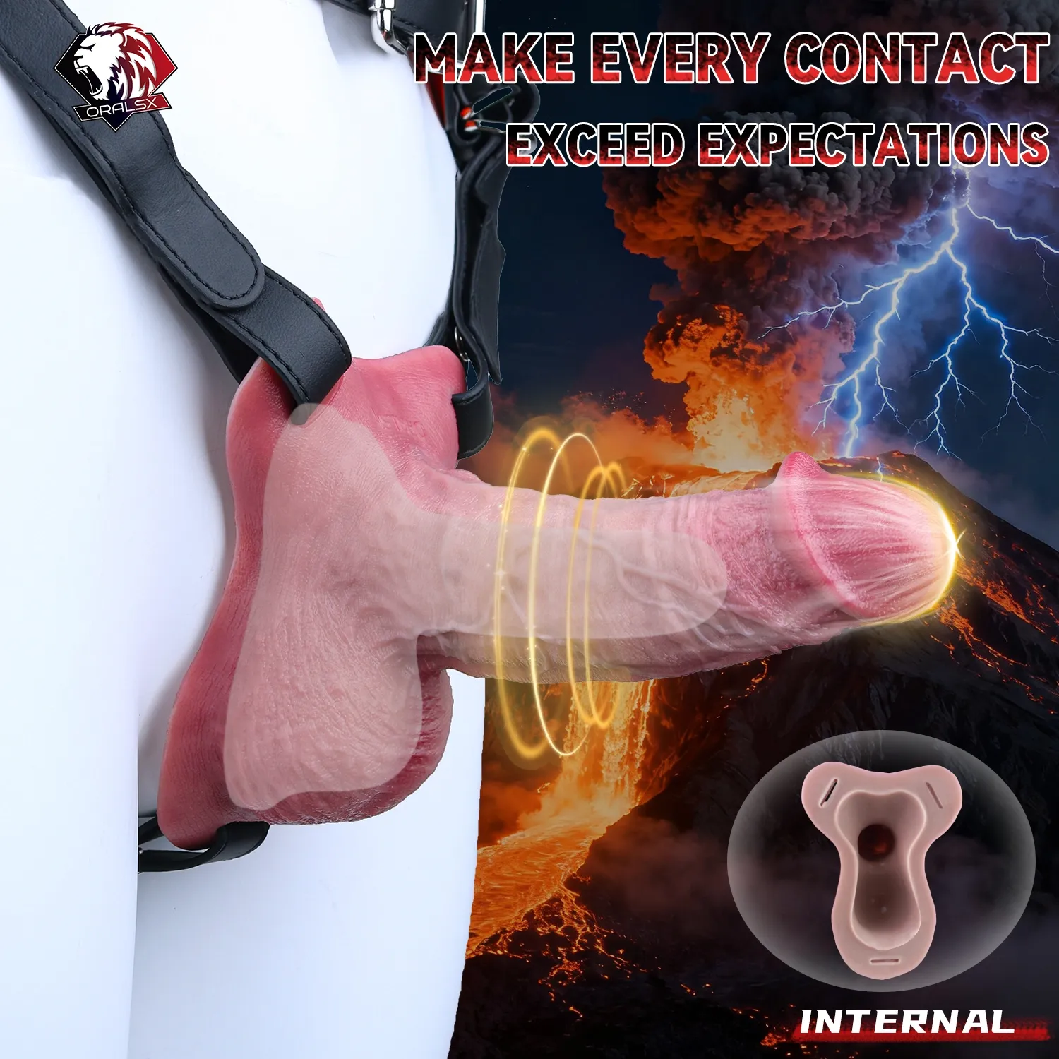 Aber 8.66” x 1.96” Unisex Wearable Strap-On Penis Extender Sleeve