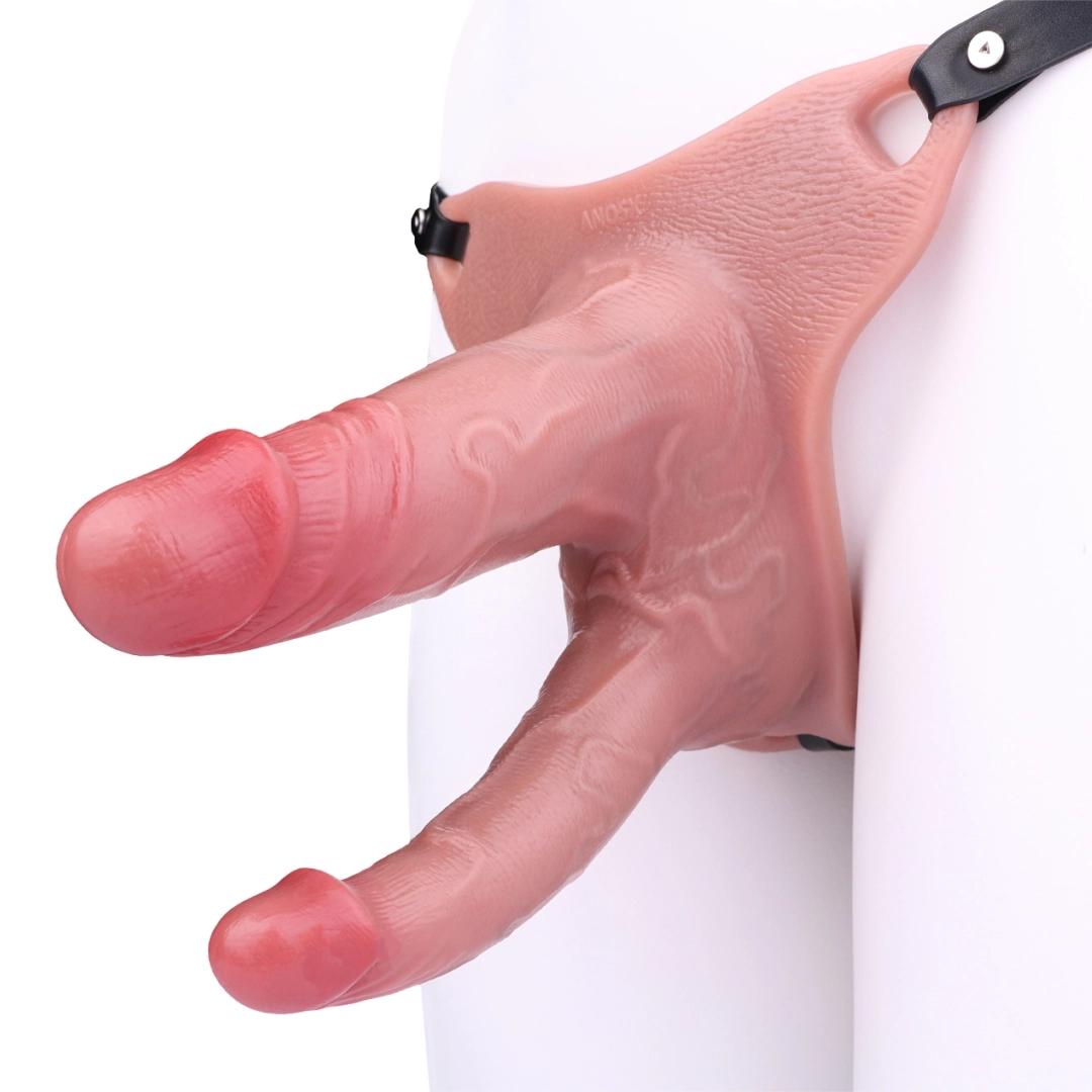 Alf 6.69” x 2.04” Wearable Strapon Dual-Ended Realistic Penis Extension Sleeve