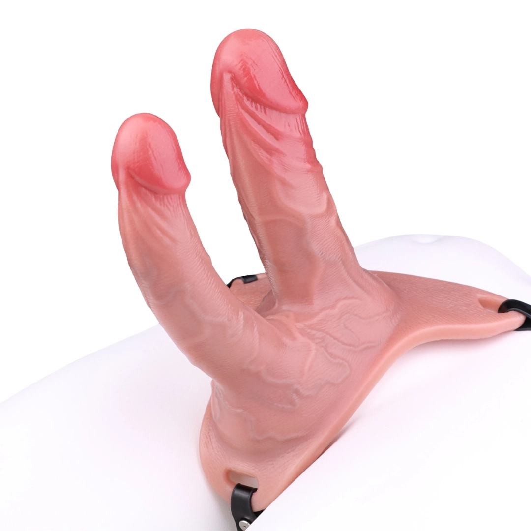 Alf 6.69” x 2.04” Wearable Strapon Dual-Ended Realistic Penis Extension Sleeve