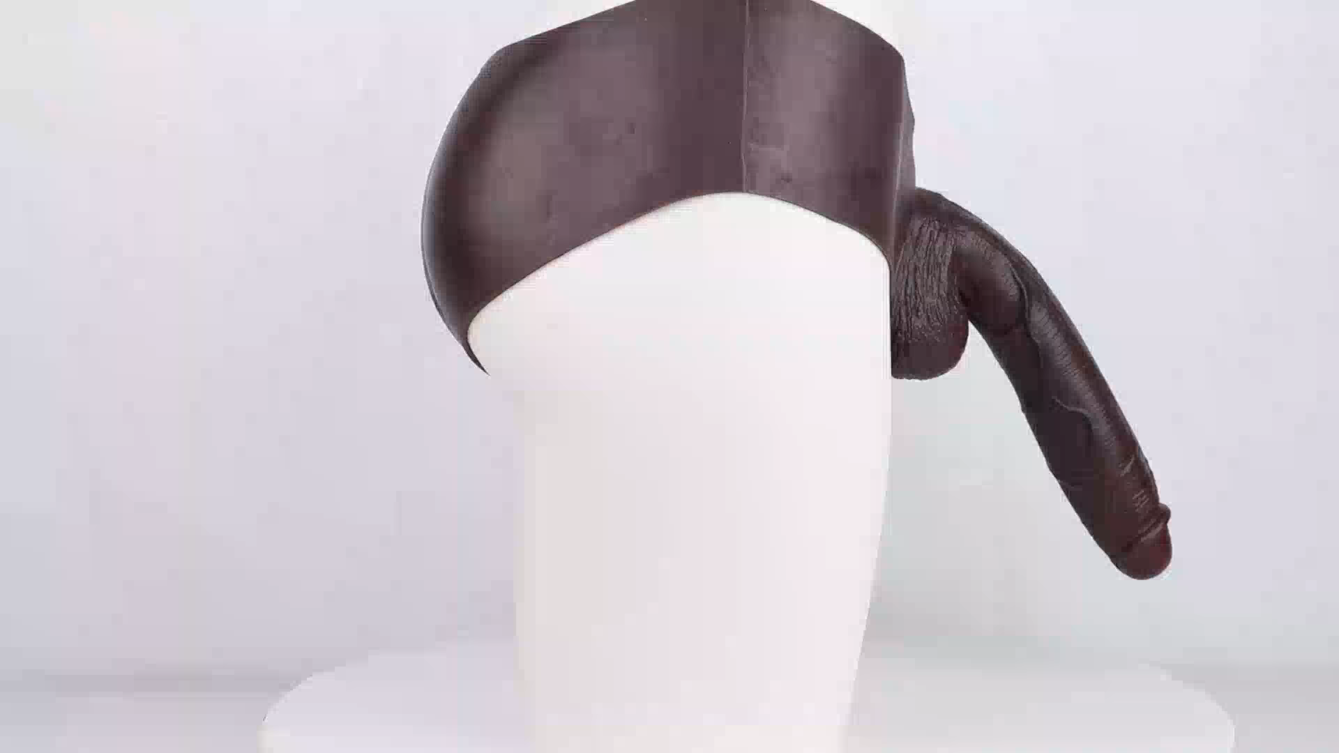 Ber 10 x 2in Wearable Four-Corner Black Giant Penis Extension Sleeve