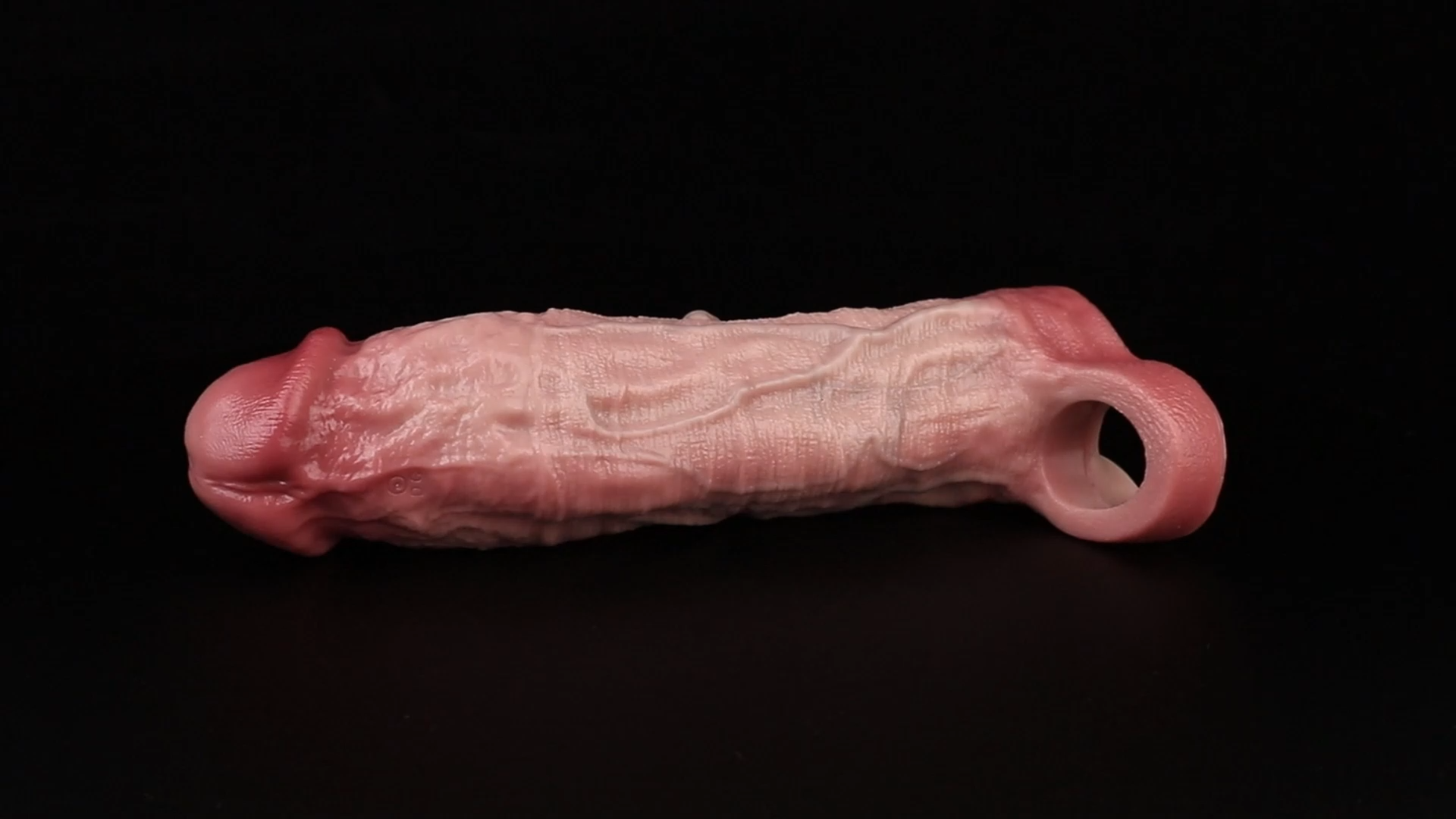 9×2-In Large, Realistic, Soft, Vibrating Penis Extension Sleeve