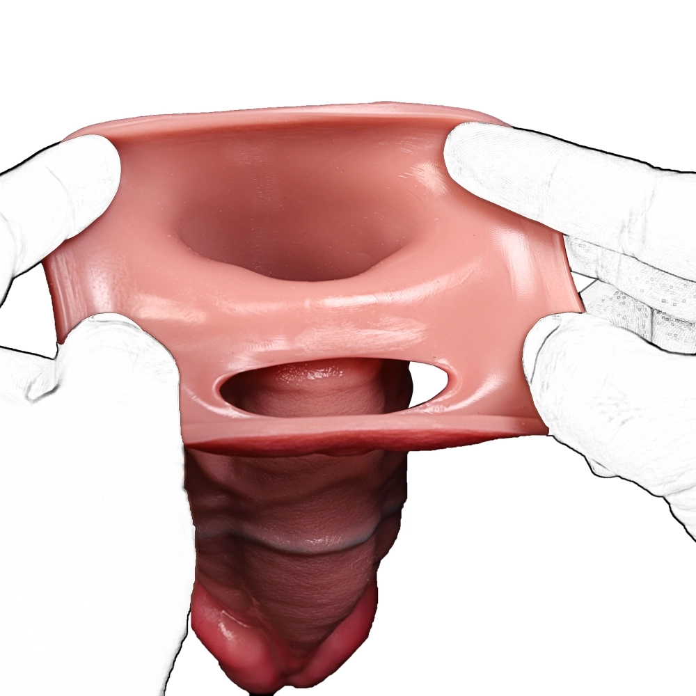 5.7 x 2.1-Inch Realistic Penis Sleeve & Extender
