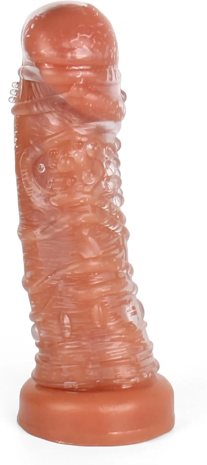 5.7" x 1.65" – 4-Piece Set of Crystal-Clear Penis Sleeves