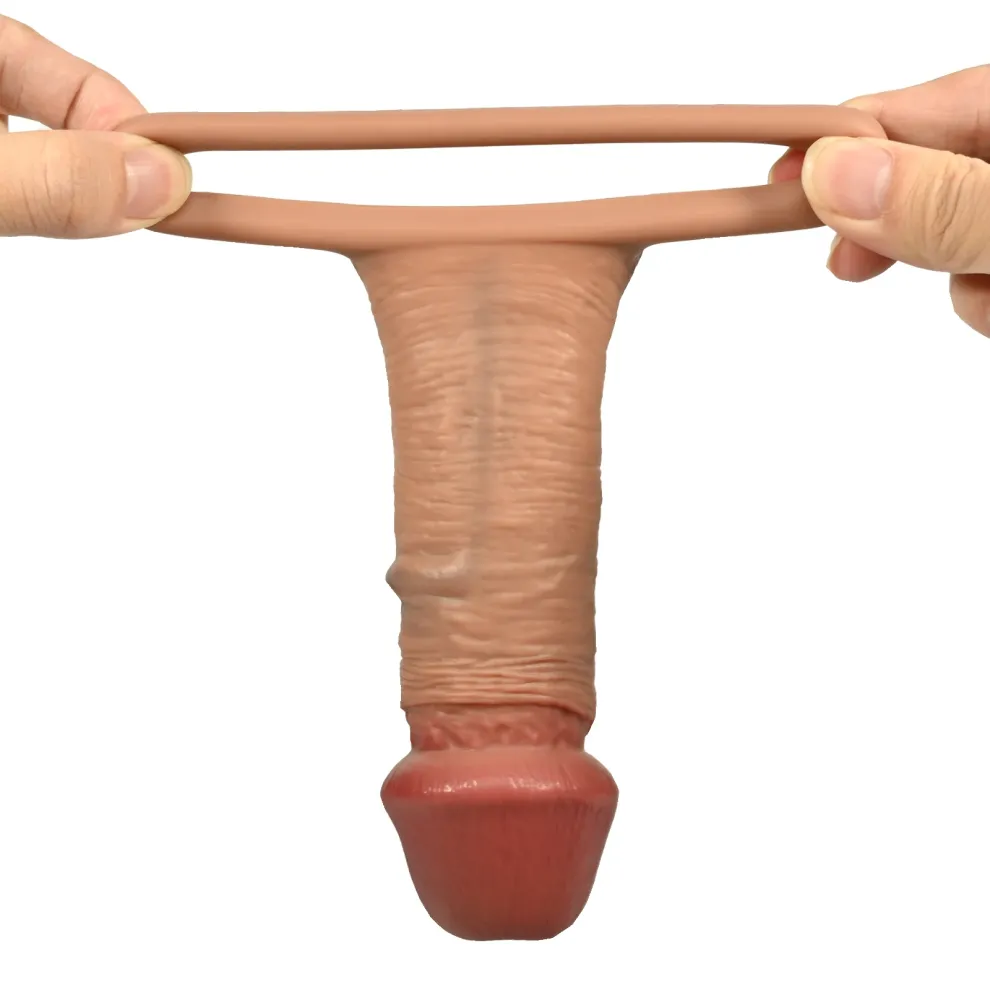 D 6.5 x 1.85-inch Realistic Glans Penis Extender Sleeve