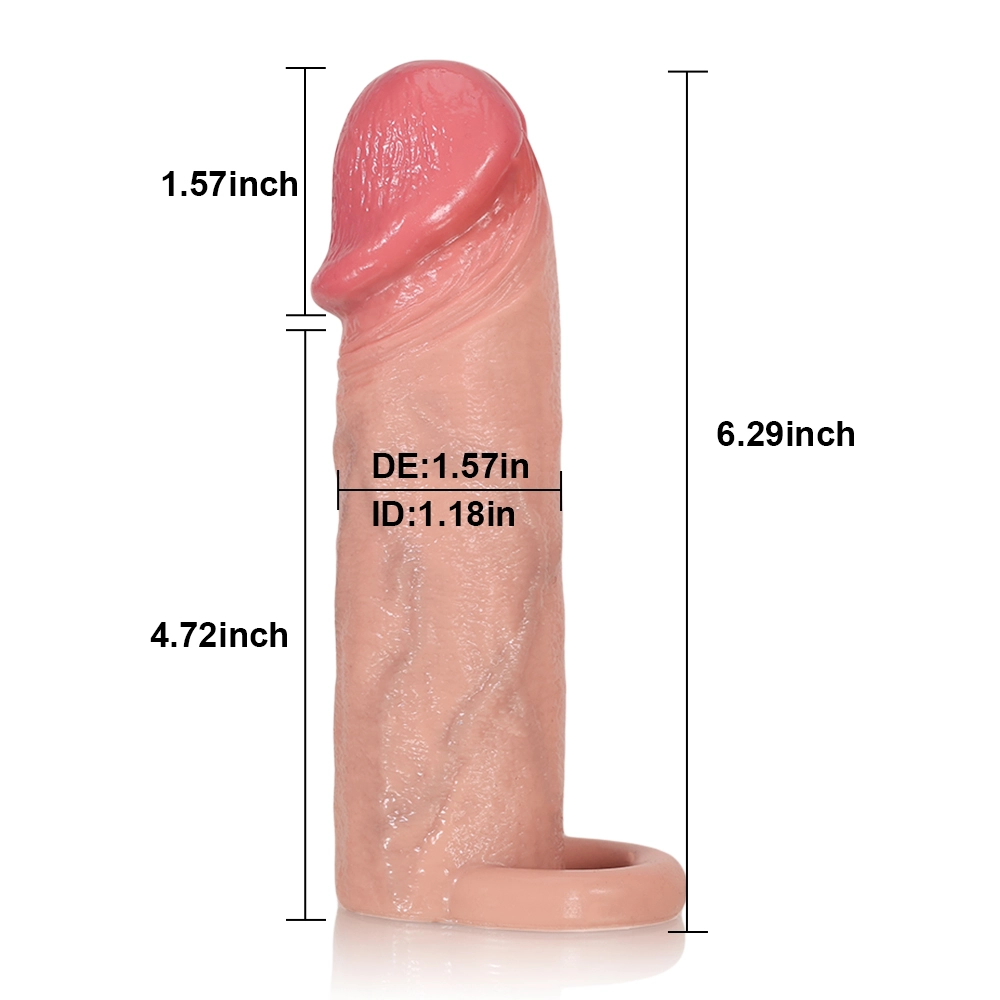 Ethan 5.11" x 1.57" Realistic Penis Thickening Sleeve