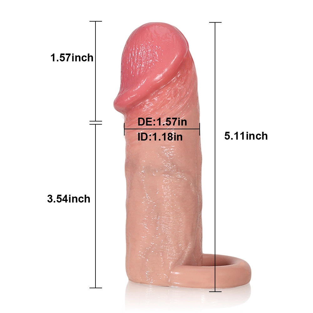 Ethan 5.11" x 1.57" Realistic Penis Thickening Sleeve