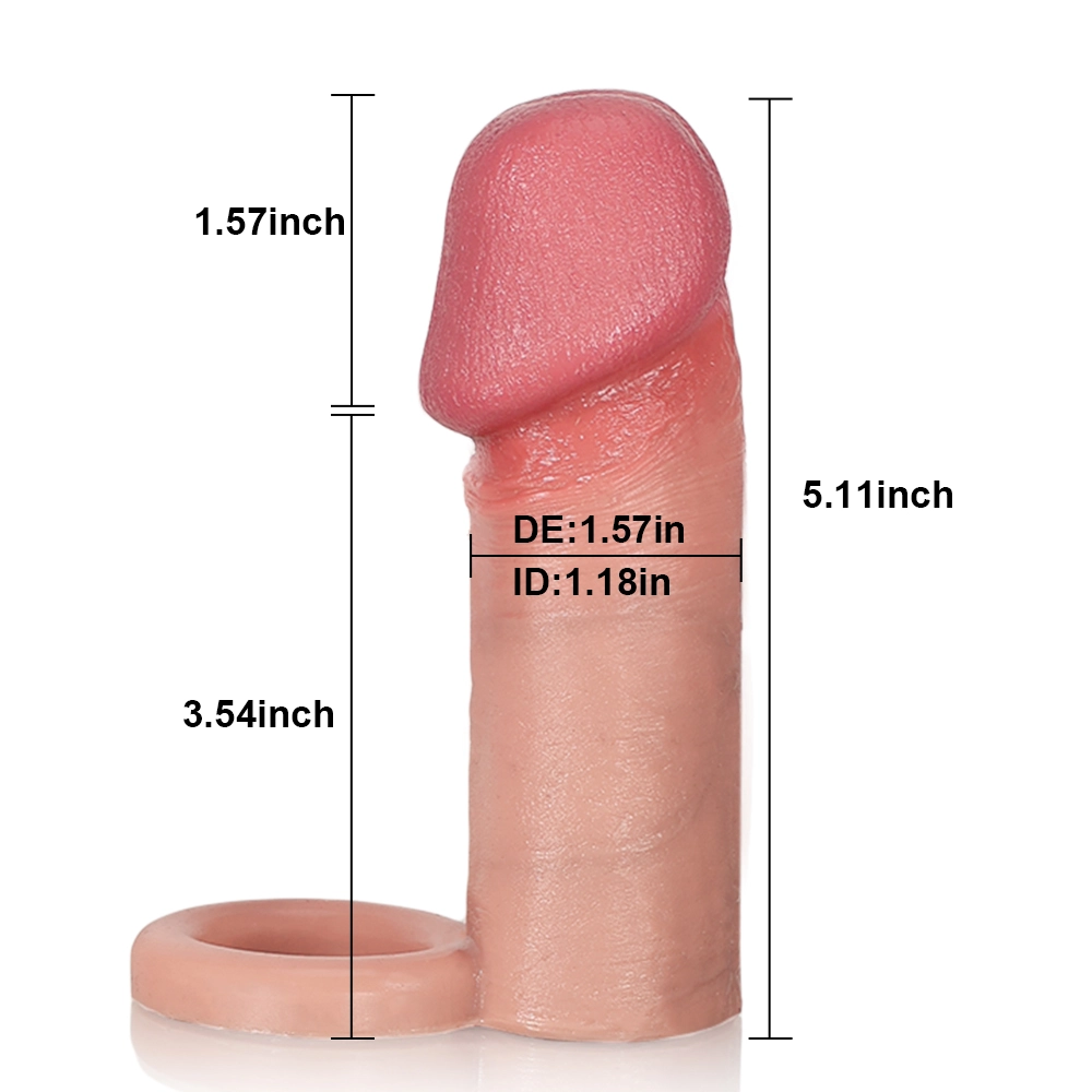 Lucas 6.29" x 1.57" Realistic Glans Cock Extension Sleeve