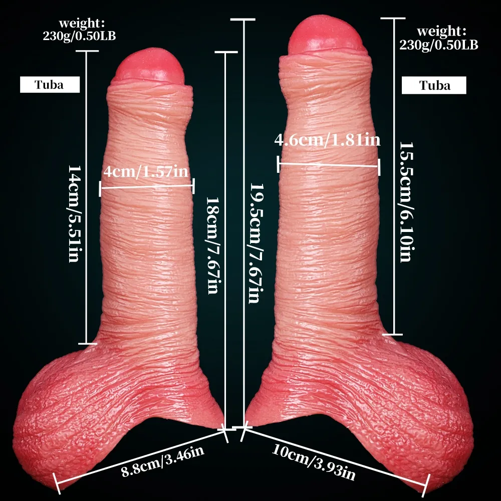 Ala 7.67 x 1.81 in. Silicone Foreskin-Style Penis Extender Sleeve