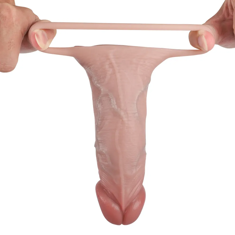 J x 6.7 x 2-inch Realistic Silicone cock Extender