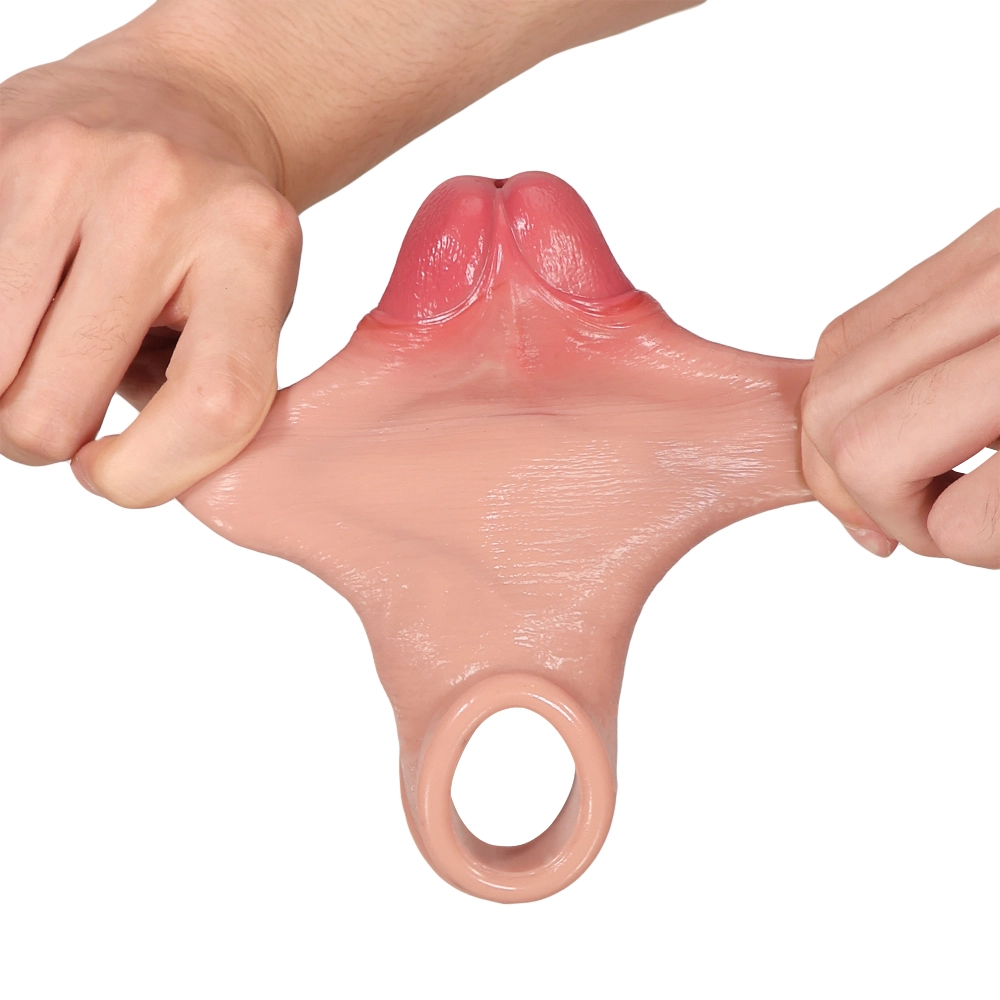 Daniel 6.88" x 1.77" Realistic, Open-Hood Foreskin-Style Penis Extension Sleeve