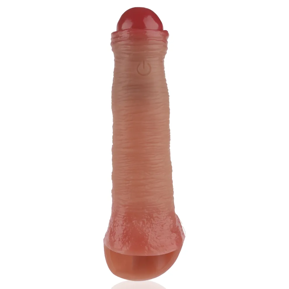 7.1 x 1.6-Inch Remote-Controlled Vibrating Penis Extension Sleeve